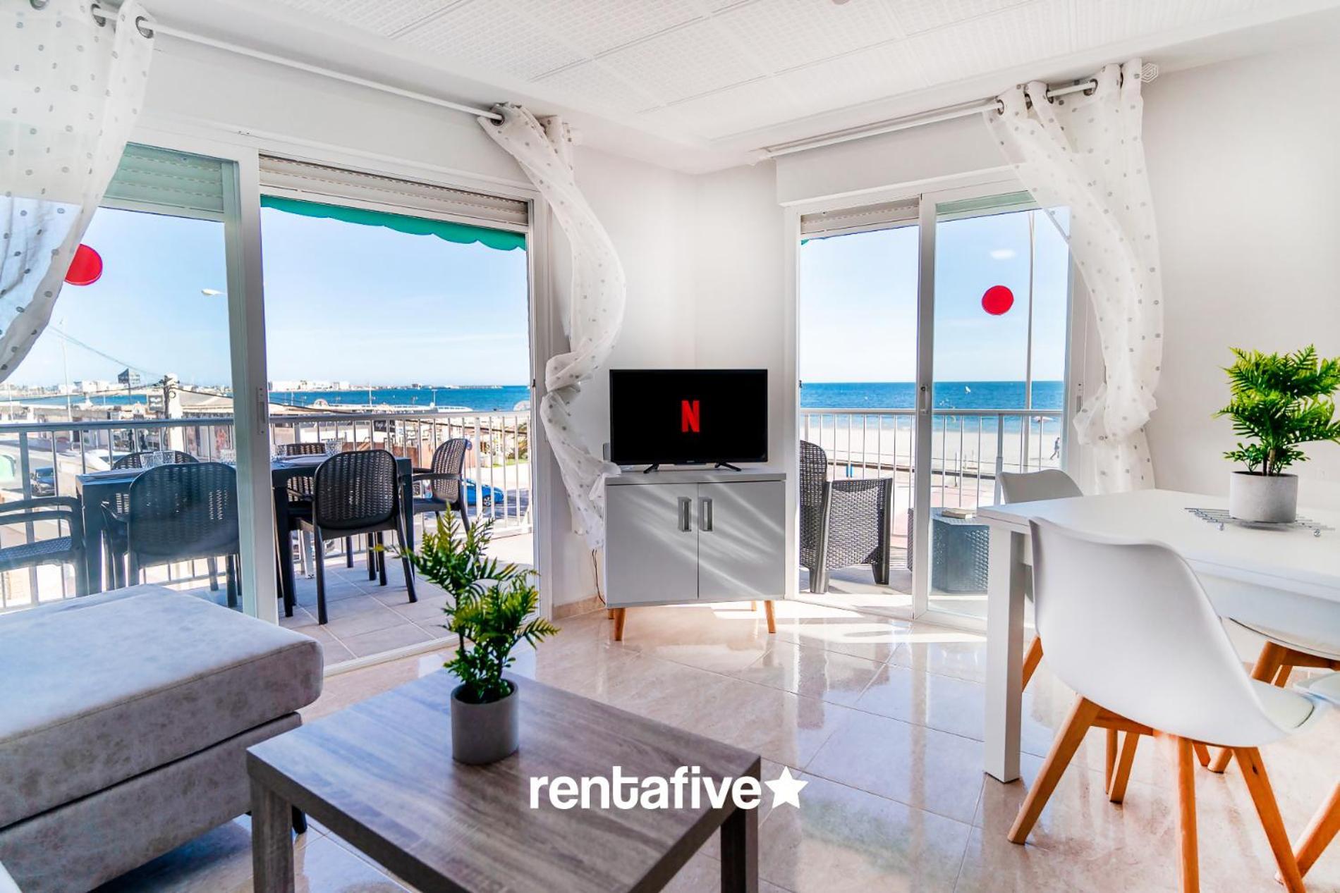 Rentafive Primera Linea Terraza Reformado Santa Pola Luaran gambar