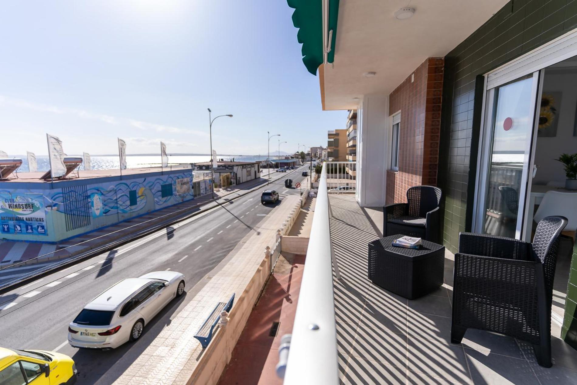 Rentafive Primera Linea Terraza Reformado Santa Pola Luaran gambar